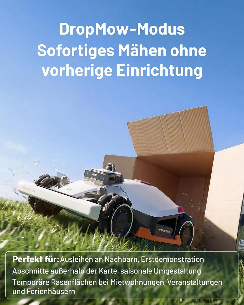 Mammotion LUBA 3 AWD 1500 – Intelligenter Mähroboter mit Allradantrieb