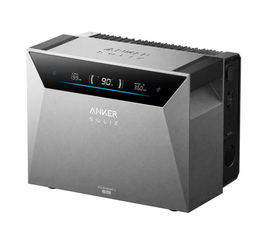 Anker SOLIX Solarbank Max AC 7 kWh AC-gekoppelter Stromspeicher mit Wechselrichter