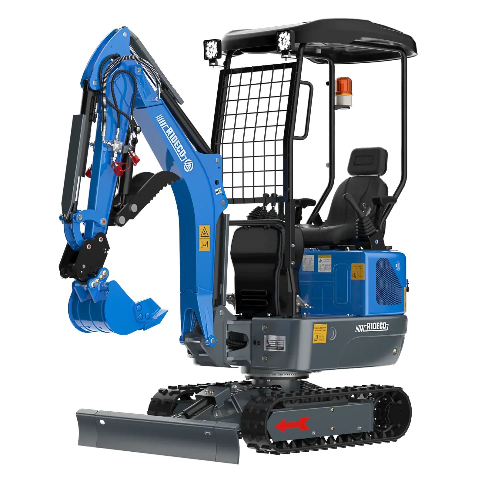 Rippa R10 ECO – 1-Tonnen-Minibagger mit verstellbarem Fahrwerk