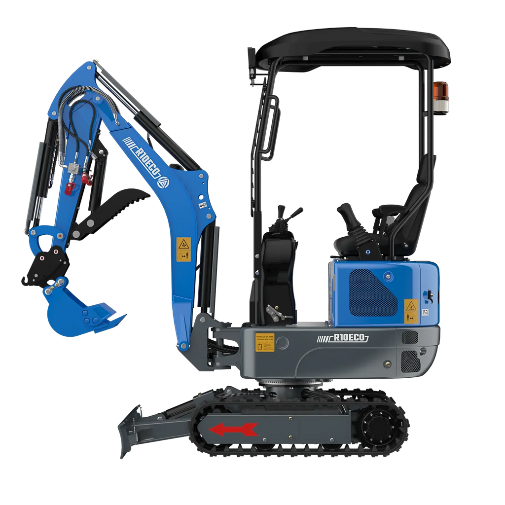 Rippa R10 ECO – 1-Tonnen-Minibagger mit verstellbarem Fahrwerk
