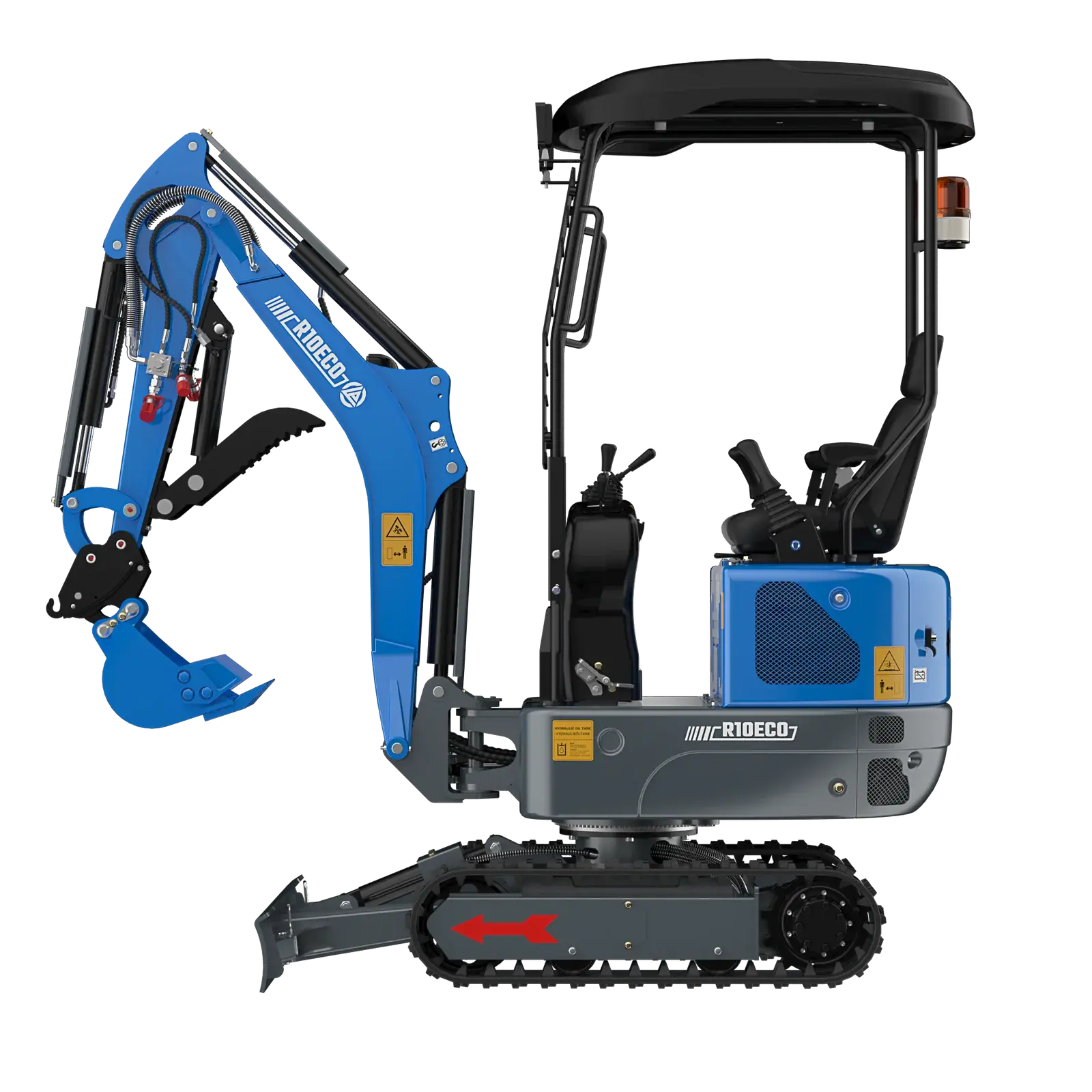 Rippa R10 ECO – 1-Tonnen-Minibagger mit verstellbarem Fahrwerk