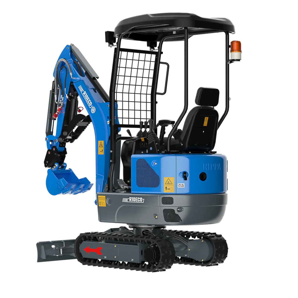 Rippa R10 ECO – 1-Tonnen-Minibagger mit verstellbarem Fahrwerk