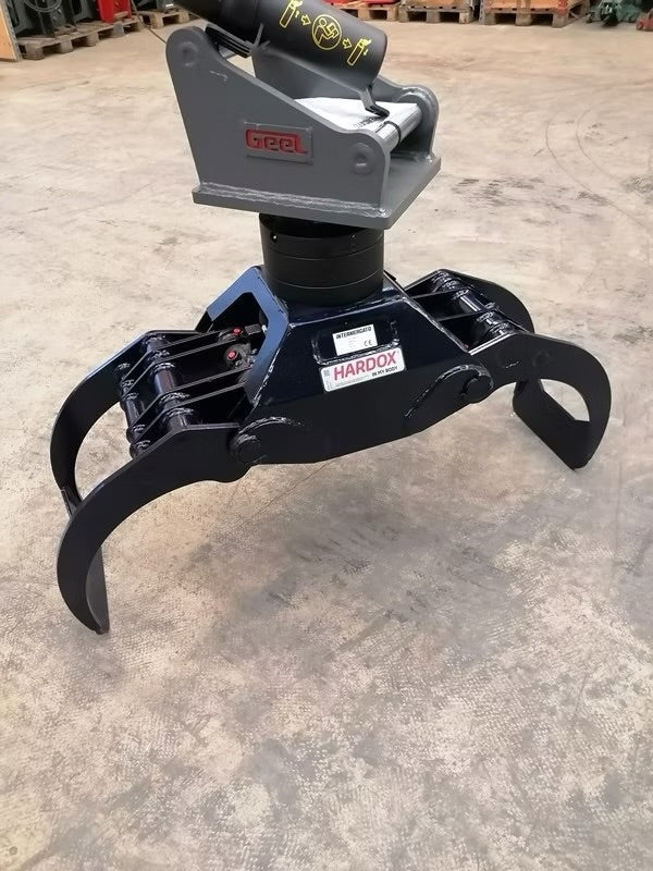 Holzgreifer / Holzzange für Bagger 4–6 t mit Rotator