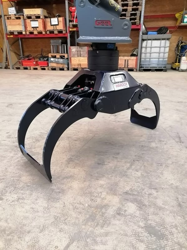 Holzgreifer / Holzzange für Bagger 4–6 t mit Rotator
