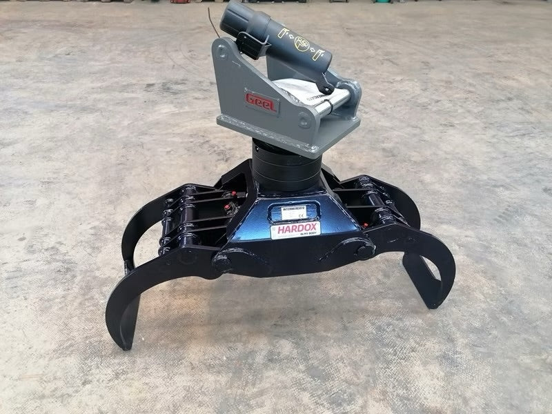 Holzgreifer / Holzzange für Bagger 4–6 t mit Rotator