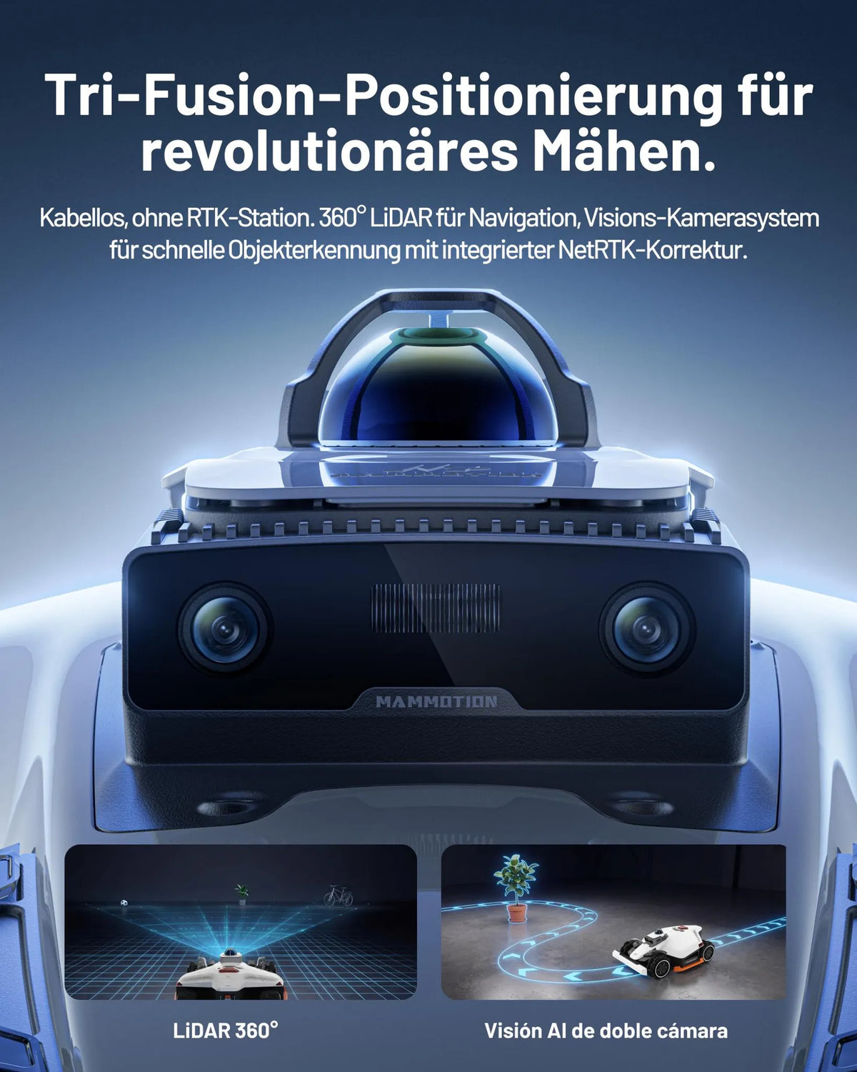 Mammotion LUBA 3 AWD 1500 – Intelligenter Mähroboter mit Allradantrieb